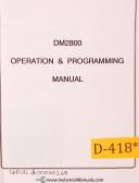 Dyna Myte-Dynamyte 3000, CNC Lathe Service Maintenance and Parts Manual 1987-DM3000-01